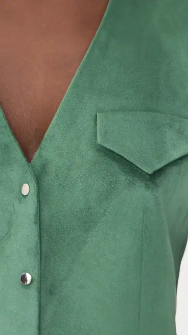 ALEXIS Aquila Faux Suede Vest Evergreen | Thumbnail 6 ALEXIS Aquila Faux Suede Vest Evergreen | Thumbnail 6
