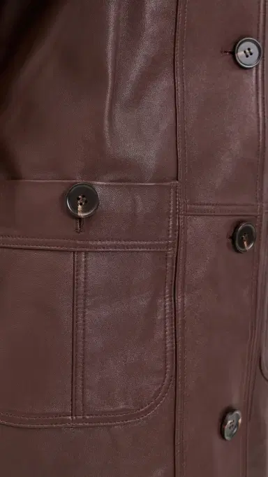 Sea Caitlin eather Trench Coat Brown | Thumbnail 6 Sea Caitlin eather Trench Coat Brown | Thumbnail 6