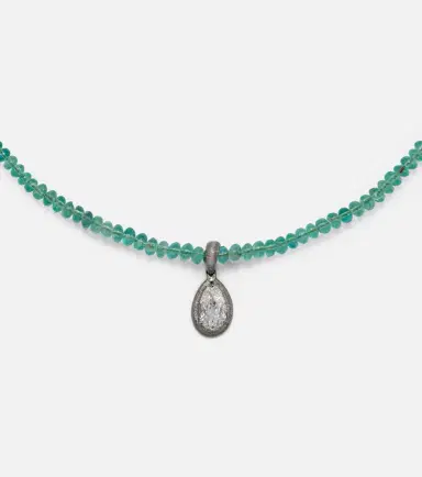 Kamyen 18kt black gold choker with emeralds and diamonds | Thumbnail 5 Kamyen 18kt black gold choker with emeralds and diamonds | Thumbnail 5