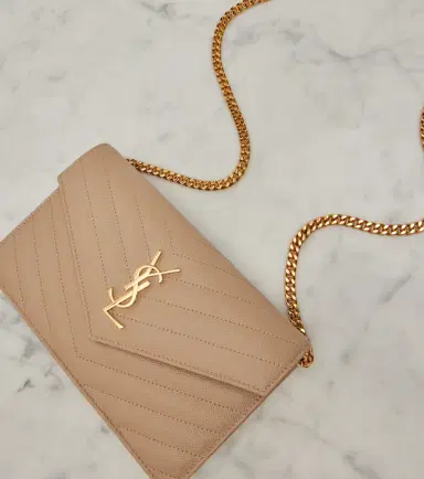 Saint Laurent Cassandre matelassé envelope leather wallet on chain | Thumbnail 2 Saint Laurent Cassandre matelassé envelope leather wallet on chain | Thumbnail 2
