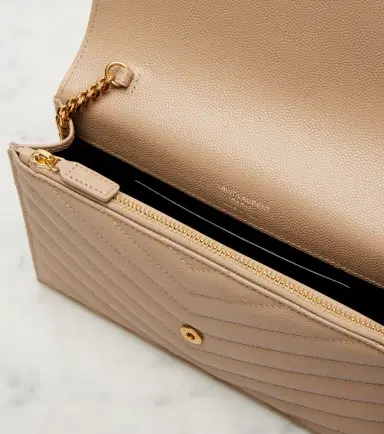 Saint Laurent Cassandre matelassé envelope leather wallet on chain | Thumbnail 3 Saint Laurent Cassandre matelassé envelope leather wallet on chain | Thumbnail 3