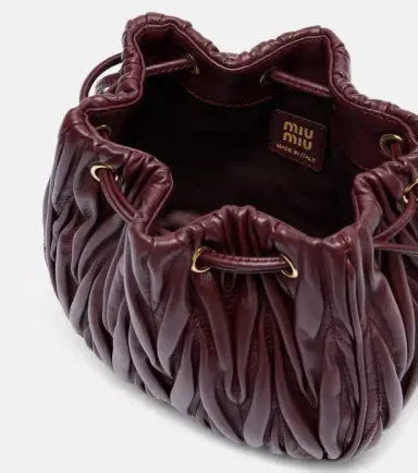 Miu Miu Matelassé leather bucket bag | Thumbnail 3 Miu Miu Matelassé leather bucket bag | Thumbnail 3