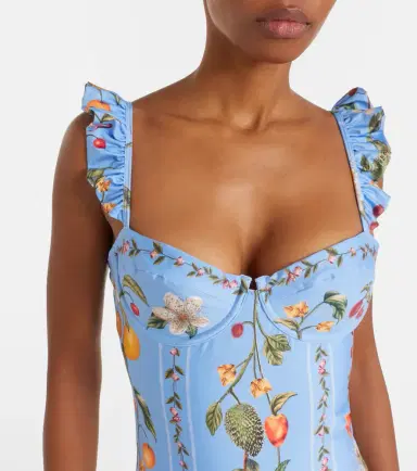 Agua by Agua Bendita Ajonjoli printed ruffled swimsuit | Thumbnail 4 Agua by Agua Bendita Ajonjoli printed ruffled swimsuit | Thumbnail 4
