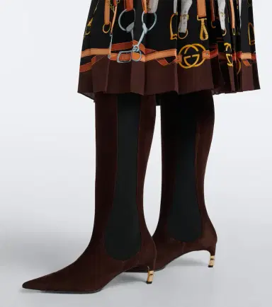 Gucci Eva suede knee-high boots | Thumbnail 5 Gucci Eva suede knee-high boots | Thumbnail 5