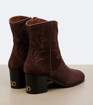 Valentino Garavani Bard embroidered suede ankle boots | Thumbnail 4 Valentino Garavani Bard embroidered suede ankle boots | Thumbnail 4