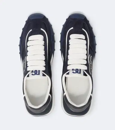 Dolce & Gabbana DG suede-trimmed canvas sneakers | Thumbnail 2 Dolce & Gabbana DG suede-trimmed canvas sneakers | Thumbnail 2