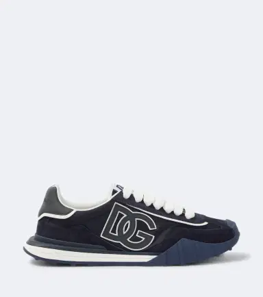 Dolce & Gabbana DG suede-trimmed canvas sneakers | Thumbnail 4 Dolce & Gabbana DG suede-trimmed canvas sneakers | Thumbnail 4