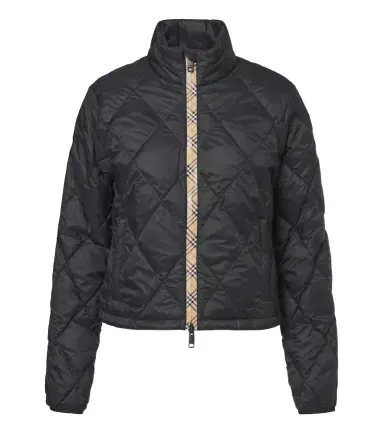 Burberry Check quilted puffer jacket | Thumbnail 1 Burberry Check quilted puffer jacket | Thumbnail 1