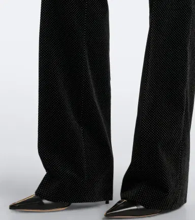Tom Ford Polka-dot cotton velvet straight pants | Thumbnail 2 Tom Ford Polka-dot cotton velvet straight pants | Thumbnail 2