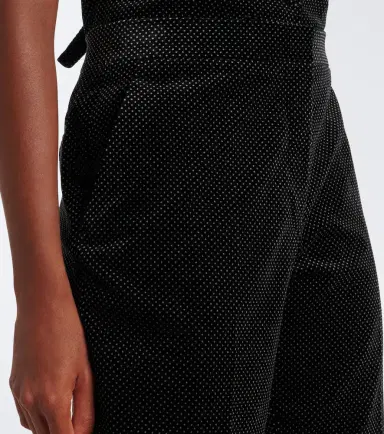 Tom Ford Polka-dot cotton velvet straight pants | Thumbnail 6 Tom Ford Polka-dot cotton velvet straight pants | Thumbnail 6