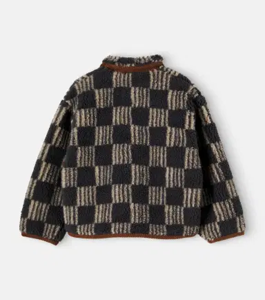 Bobo Choses Almost Moiré checked cotton teddy jacket | Thumbnail 3 Bobo Choses Almost Moiré checked cotton teddy jacket | Thumbnail 3