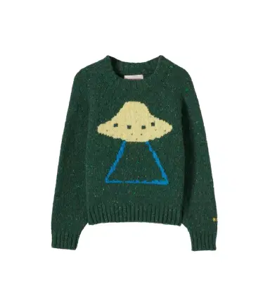 Bobo Choses Pixel Abduction jacquard sweater | Thumbnail 1 Bobo Choses Pixel Abduction jacquard sweater | Thumbnail 1