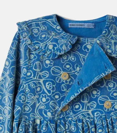 Bobo Choses Floral cotton corduroy dress | Thumbnail 3 Bobo Choses Floral cotton corduroy dress | Thumbnail 3