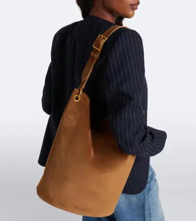 Nili Lotan Cooper Medium suede shoulder bag | Thumbnail 4 Nili Lotan Cooper Medium suede shoulder bag | Thumbnail 4