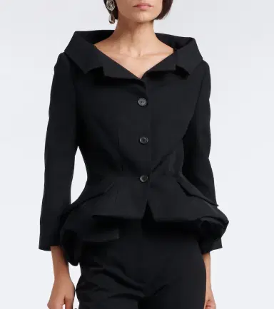 Magda Butrym Peplum wool blazer | Thumbnail 3 Magda Butrym Peplum wool blazer | Thumbnail 3