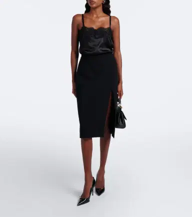 Dolce & Gabbana Lace-trimmed silk and cotton-blend romper | Thumbnail 3 Dolce & Gabbana Lace-trimmed silk and cotton-blend romper | Thumbnail 3