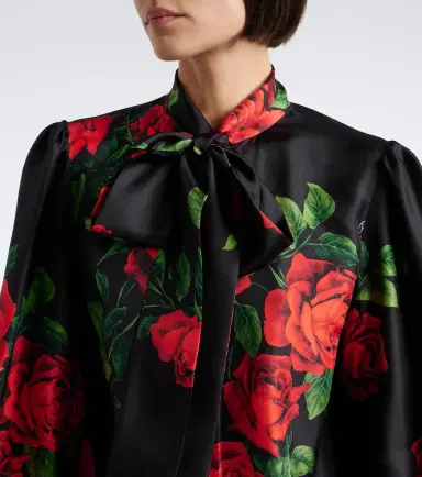 Dolce & Gabbana Floral silk satin blouse | Thumbnail 5 Dolce & Gabbana Floral silk satin blouse | Thumbnail 5