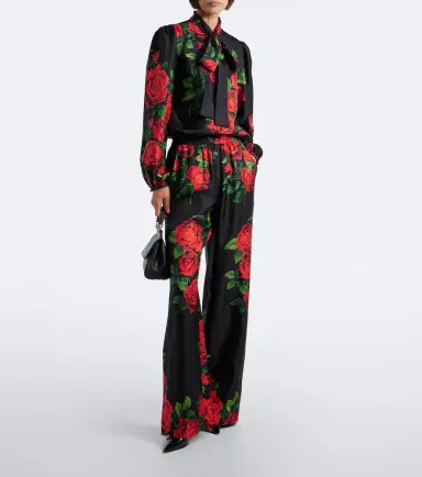 Dolce & Gabbana Floral silk satin blouse | Thumbnail 6 Dolce & Gabbana Floral silk satin blouse | Thumbnail 6