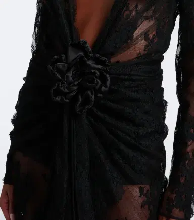 Dolce & Gabbana Gathered cotton-blend lace maxi dress | Thumbnail 3 Dolce & Gabbana Gathered cotton-blend lace maxi dress | Thumbnail 3