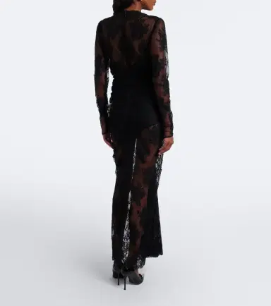 Dolce & Gabbana Gathered cotton-blend lace maxi dress | Thumbnail 5 Dolce & Gabbana Gathered cotton-blend lace maxi dress | Thumbnail 5