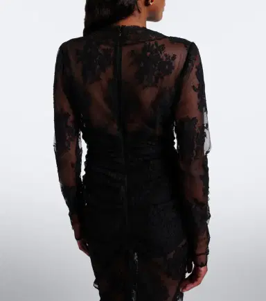 Dolce & Gabbana Gathered cotton-blend lace maxi dress | Thumbnail 6 Dolce & Gabbana Gathered cotton-blend lace maxi dress | Thumbnail 6