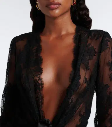 Dolce & Gabbana Gathered cotton-blend lace maxi dress | Thumbnail 7 Dolce & Gabbana Gathered cotton-blend lace maxi dress | Thumbnail 7