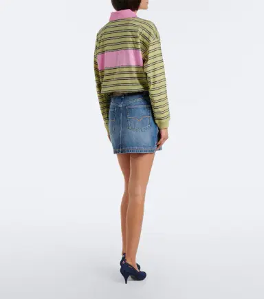 Versace Faded denim miniskirt | Thumbnail 3 Versace Faded denim miniskirt | Thumbnail 3