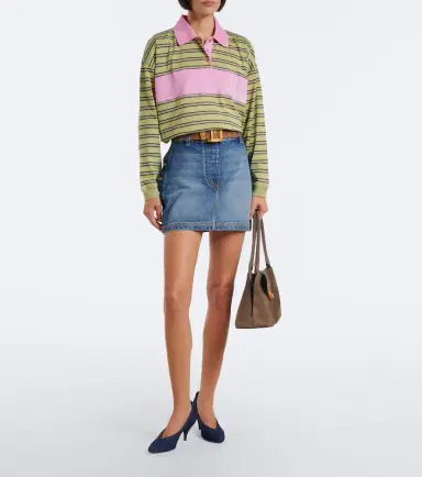 Versace Faded denim miniskirt | Thumbnail 4 Versace Faded denim miniskirt | Thumbnail 4