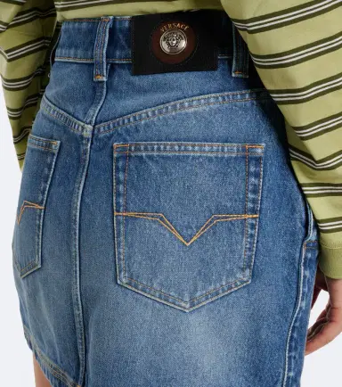 Versace Faded denim miniskirt | Thumbnail 5 Versace Faded denim miniskirt | Thumbnail 5