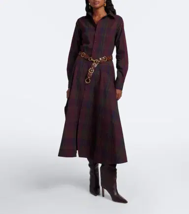 Polo Ralph Lauren Plaid cotton-blend shirt dress | Thumbnail 6 Polo Ralph Lauren Plaid cotton-blend shirt dress | Thumbnail 6