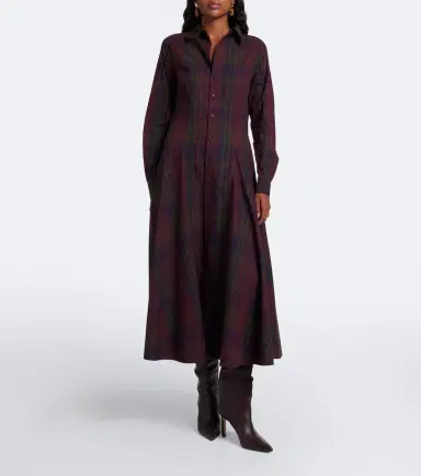 Polo Ralph Lauren Plaid cotton-blend shirt dress | Thumbnail 7 Polo Ralph Lauren Plaid cotton-blend shirt dress | Thumbnail 7