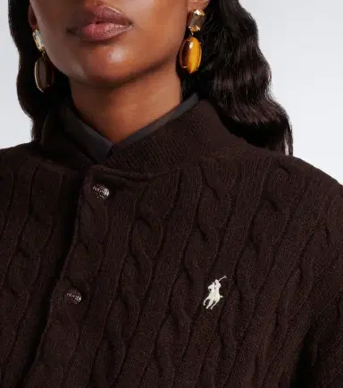 Polo Ralph Lauren Cable-knit wool and cashmere bomber jacket | Thumbnail 5 Polo Ralph Lauren Cable-knit wool and cashmere bomber jacket | Thumbnail 5