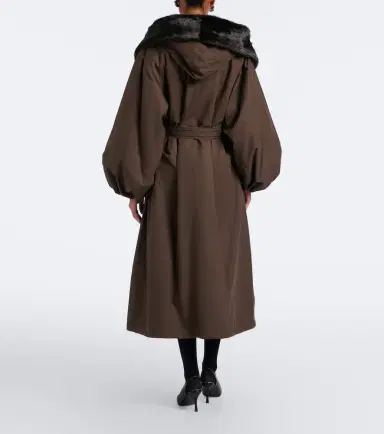 Magda Butrym Cotton wrap coat | Thumbnail 3 Magda Butrym Cotton wrap coat | Thumbnail 3