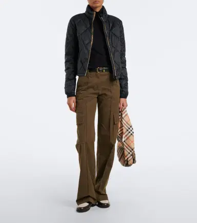 Burberry Check silk twill shoulder bag | Thumbnail 4 Burberry Check silk twill shoulder bag | Thumbnail 4