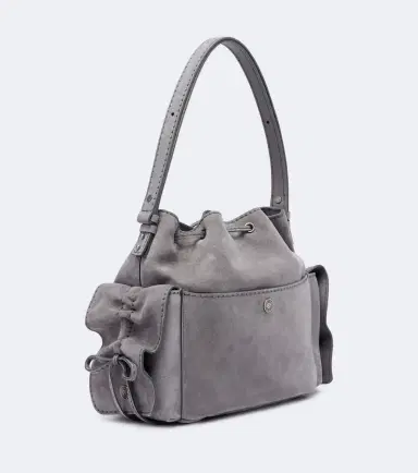 Acne Studios Multipocket Medium suede bucket bag | Thumbnail 2 Acne Studios Multipocket Medium suede bucket bag | Thumbnail 2
