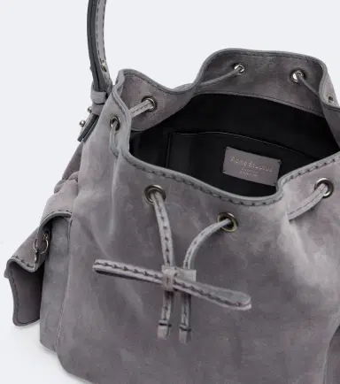 Acne Studios Multipocket Medium suede bucket bag | Thumbnail 3 Acne Studios Multipocket Medium suede bucket bag | Thumbnail 3