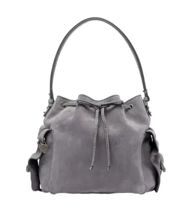 Acne Studios Multipocket Medium suede bucket bag | Thumbnail 1 Acne Studios Multipocket Medium suede bucket bag | Thumbnail 1