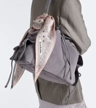Acne Studios Printed silk satin scarf | Thumbnail 4 Acne Studios Printed silk satin scarf | Thumbnail 4