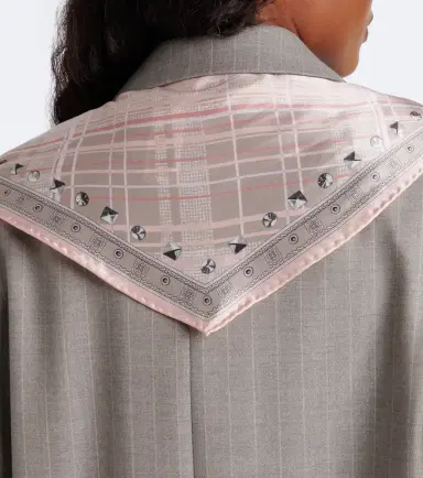 Acne Studios Printed silk satin scarf | Thumbnail 5 Acne Studios Printed silk satin scarf | Thumbnail 5