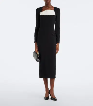 Roland Mouret Paneled crêpe cocktail dress | Thumbnail 3 Roland Mouret Paneled crêpe cocktail dress | Thumbnail 3