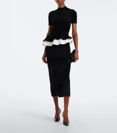 Roland Mouret Paneled peplum cocktail dress | Thumbnail 4 Roland Mouret Paneled peplum cocktail dress | Thumbnail 4