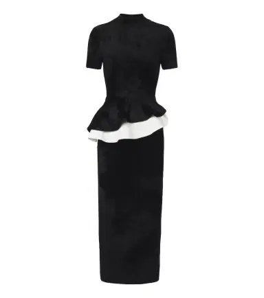 Roland Mouret Paneled peplum cocktail dress | Thumbnail 1 Roland Mouret Paneled peplum cocktail dress | Thumbnail 1