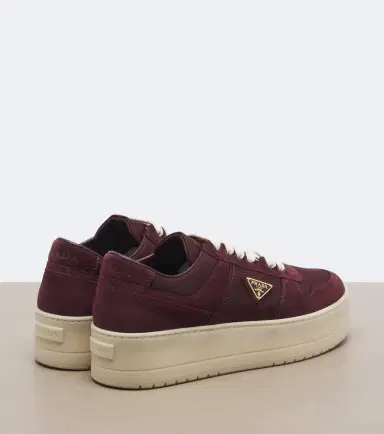 Prada Downtown Bold Re-Nylon and suede sneakers | Thumbnail 2 Prada Downtown Bold Re-Nylon and suede sneakers | Thumbnail 2
