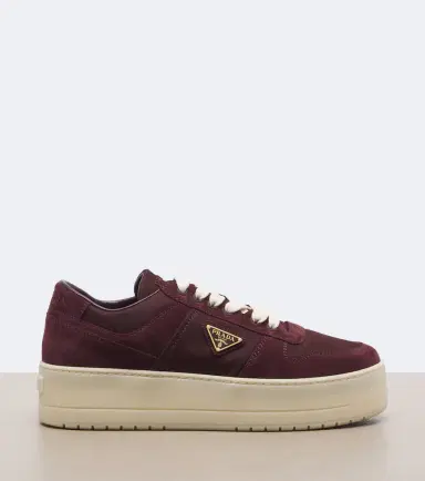 Prada Downtown Bold Re-Nylon and suede sneakers | Thumbnail 4 Prada Downtown Bold Re-Nylon and suede sneakers | Thumbnail 4
