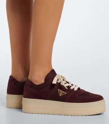 Prada Downtown Bold Re-Nylon and suede sneakers | Thumbnail 5 Prada Downtown Bold Re-Nylon and suede sneakers | Thumbnail 5