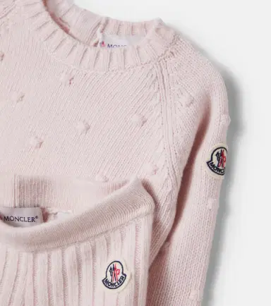 Moncler Enfant Baby wool and cashmere sweater and pants set | Thumbnail 2 Moncler Enfant Baby wool and cashmere sweater and pants set | Thumbnail 2