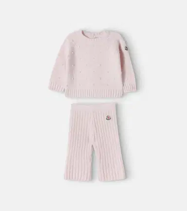 Moncler Enfant Baby wool and cashmere sweater and pants set | Thumbnail 3 Moncler Enfant Baby wool and cashmere sweater and pants set | Thumbnail 3