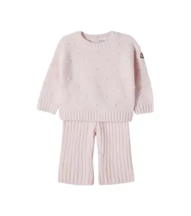 Moncler Enfant Baby wool and cashmere sweater and pants set | Thumbnail 1 Moncler Enfant Baby wool and cashmere sweater and pants set | Thumbnail 1