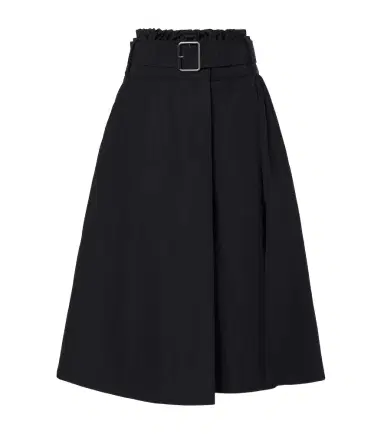 Loewe Belted cotton-blend midi skirt | Thumbnail 1 Loewe Belted cotton-blend midi skirt | Thumbnail 1