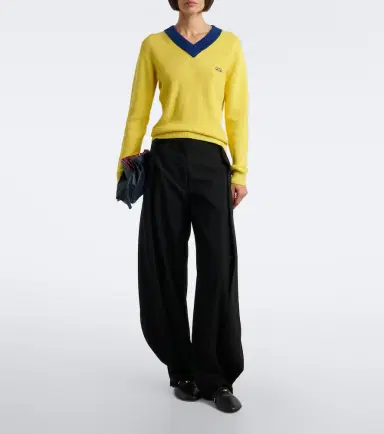 Loewe Wool barrel-leg pants | Thumbnail 2 Loewe Wool barrel-leg pants | Thumbnail 2